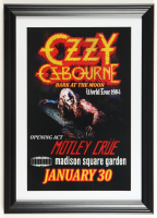 1984 "Ozzy Osbourne: Bark at the Moon" World Tour Custom Framed Poster at PristineAuction.com