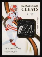 Tee Higgins 2020 Immaculate Collection Collegiate Immaculate Cleats #13 RC #01/22 at PristineAuction.com