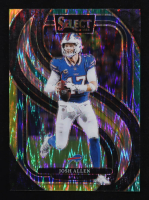 Josh Allen 2024 Select Prizm Green and Yellow Shock #122 at PristineAuction.com