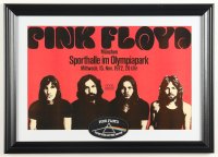 1972 "Pink Floyd" Munich, Germany Concert Custom Framed Poster with Dark Side of the Moon Patch at PristineAuction.com
