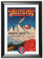 1986 "Grateful Dead" Boreal Ridge Concert Custom Framed Poster with Grateful Dead Patch at PristineAuction.com