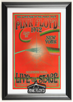 1972 "Pink Floyd: The Dark Side of the Moon" New York Concert Custom Framed Poster with Pink Floyd Patch at PristineAuction.com