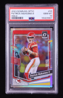 Patrick Mahomes II 2023 Donruss Optic Holo #93 (PSA 10) at PristineAuction.com
