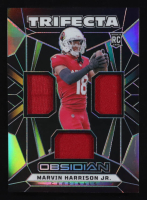 Marvin Harrison Jr. 2024 Panini Obsidian Trifecta Swatches #6 RC at PristineAuction.com