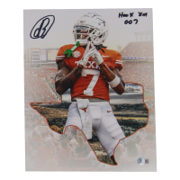 Isaiah Bond Signed Texas Longhorns 11x14 Photo Inscribed "Hook 'Em / 007" (Beckett) at PristineAuction.com