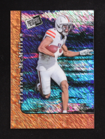 Tetairoa McMillan 2024 Leaf Press Pass Diagonal Shimmer Orange Pre-Production Proof #NNO RC #1/1 at PristineAuction.com
