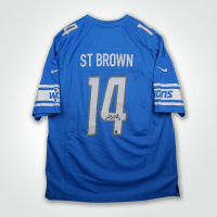 Amon-Ra St. Brown Signed Lions Nike Authentic Jersey (Beckett) at PristineAuction.com