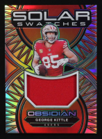 George Kittle 2024 Panini Obsidian Solar Swatches Silver #29 #49/99 at PristineAuction.com