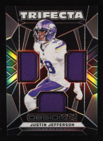 Justin Jefferson 2024 Panini Obsidian Trifecta Swatches #30 at PristineAuction.com
