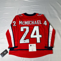 Connor McMichael Signed Capitals Fanatics Authentic Jersey (AJ's Sports World) at PristineAuction.com