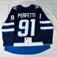 Cole Perfetti Signed Jets Fanatics Authentic Jersey (AJ's Sports World) at PristineAuction.com