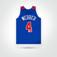 Chris Webber Signed Bullets Mitchell & Ness Authentic Jersey (Fanatics) at PristineAuction.com