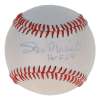 Stan Musial Signed OL Baseball Inscribed "HOF 69" (Beckett) at PristineAuction.com