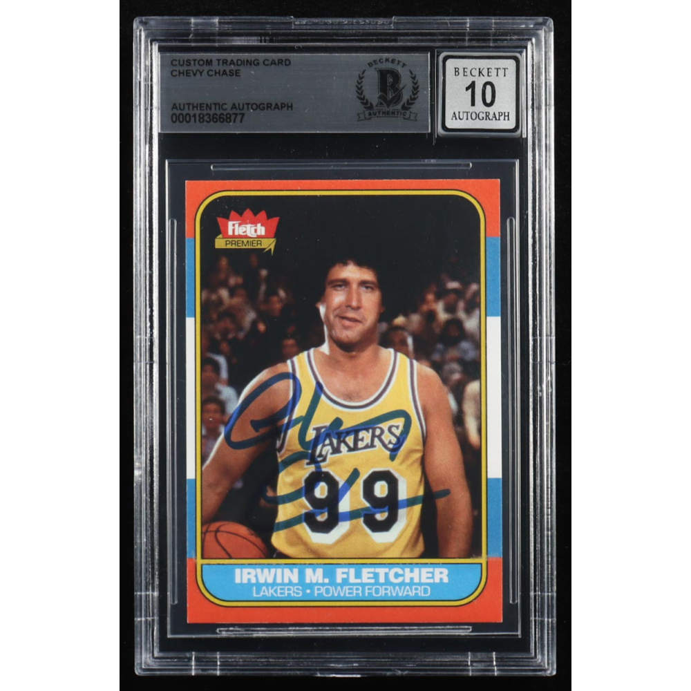Chevy Chase Signed "Fletch" Trading Card (BGS | Autograph Grade 10) at PristineAuction.com