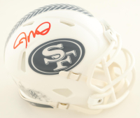 Joe Montana Signed 49ers Salute To Service Alternate Speed Mini Helmet (Fanatics) at PristineAuction.com