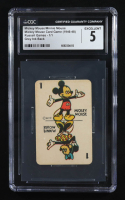 Mickey Mouse / Minnie Mouse 1946-48 Russell Card Game Grey Ink Back (CGC 5) at PristineAuction.com