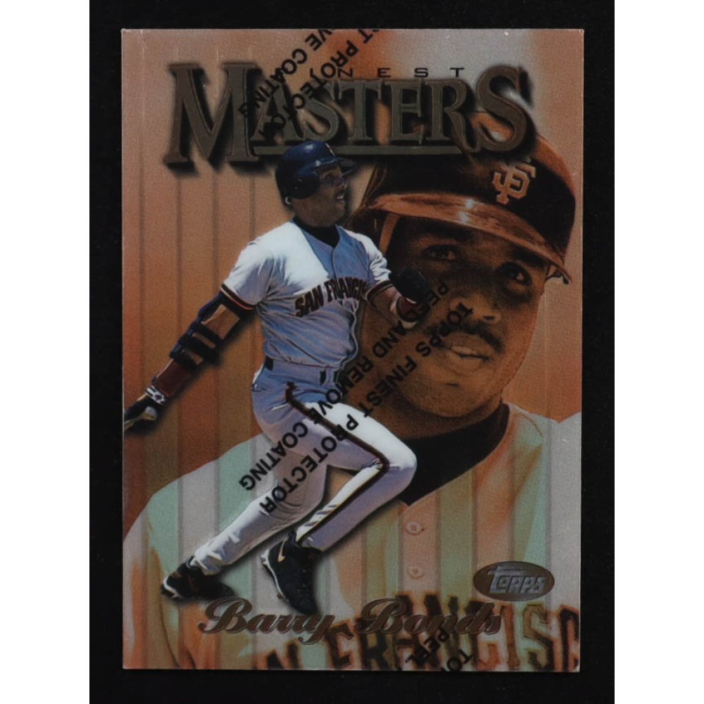 Barry Bonds 1997 Topps Finest #1 With Protective Coating at PristineAuction.com Barry Bonds 1997 Topps Finest #1 With Protective Coating at PristineAuction.com
