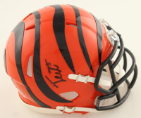 Tee Higgins Signed Bengals Speed Mini Helmet (Beckett) at PristineAuction.com
