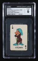 Grumpy 1946-48 Russell Card Game Black Circle Grey Ink Back (CGC 6) at PristineAuction.com