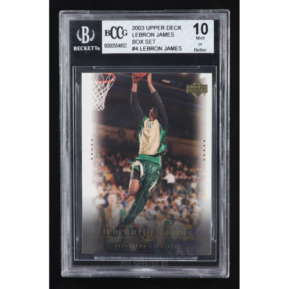 Lebron James 2003 Upper Deck Box Set #4 RC (BCCG 10) at PristineAuction.com