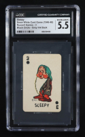 Sleepy 1946-48 Russell Card Game Black Circle Grey Ink Back (CGC 5.5) at PristineAuction.com