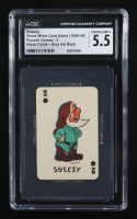 Sneezy 1946-48 Russell Card Game Black Circle Grey Ink Back (CGC 5.5) at PristineAuction.com