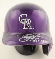 Todd Helton Signed Rockies Mini Batting Helmet Inscribed "HOF 24" (Fanatics & MLB) at PristineAuction.com