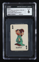 Dopey 1946-48 Russell Card Game Black Circle Grey Ink Back (CGC 6) at PristineAuction.com