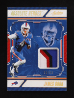 James Cook 2024 Absolute Absolute Heroes Memorabilia Gold #13 #74/99 at PristineAuction.com