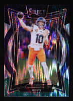 Bo Nix 2024 Select Prizm Black and Green Shock #30 RC at PristineAuction.com