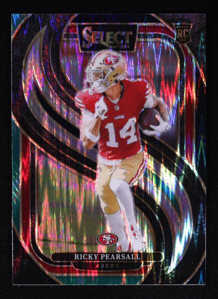 Ricky Pearsall 2024 Select Prizm Green and Red Shock #173 RC