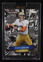 Riley Leonard 2024 Wild Card Alumination Comx Baang! Black and White Shimmer #RL RC #2/2 at PristineAuction.com
