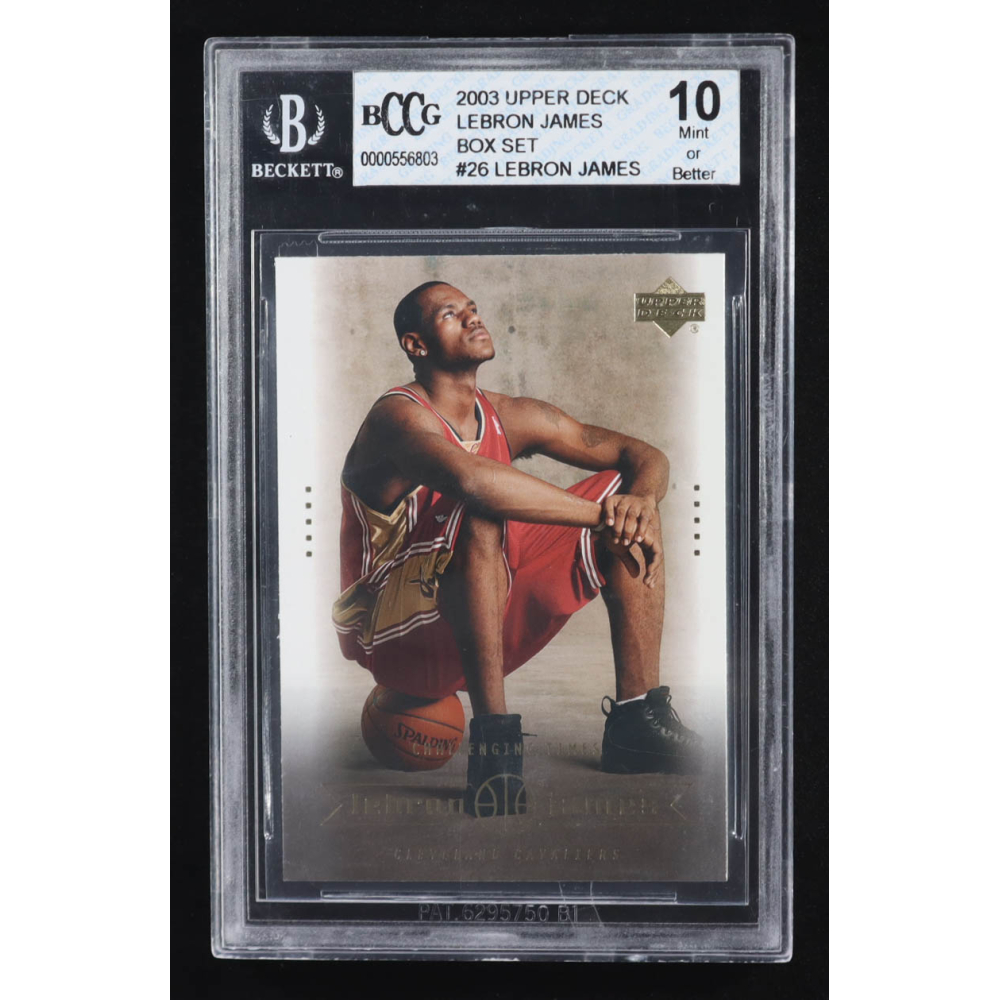 Lebron James 2003 Upper Deck Box Set #26 RC (BCCG 10) at PristineAuction.com