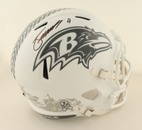 Zay Flowers Signed Ravens Full-Size Salute to Service Alternate Speed Helmet (Beckett) at PristineAuction.com