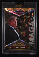 Donal Trump 2025 Wild Card Alumination MAGA Gold Lava #DT1 #1/1 at PristineAuction.com