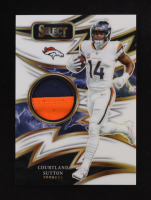 Courtland Sutton 2024 Select Sparks Materials Prizm White #32 #67/75 at PristineAuction.com