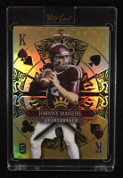 Johnny Manziel 2024 Wild Card 5 Card Draw Stacked Deck King of Spades Holo Gold #JMN #1/1 at PristineAuction.com