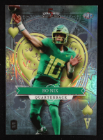 Bo Nix 2023 Wild Card 5 Card Draw Stacked Deck Ace of Hearts Holo Silver #BN RC #1/1 at PristineAuction.com