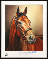 Bob Baffert Signed 16x20 Lithograph (Beckett) at PristineAuction.com