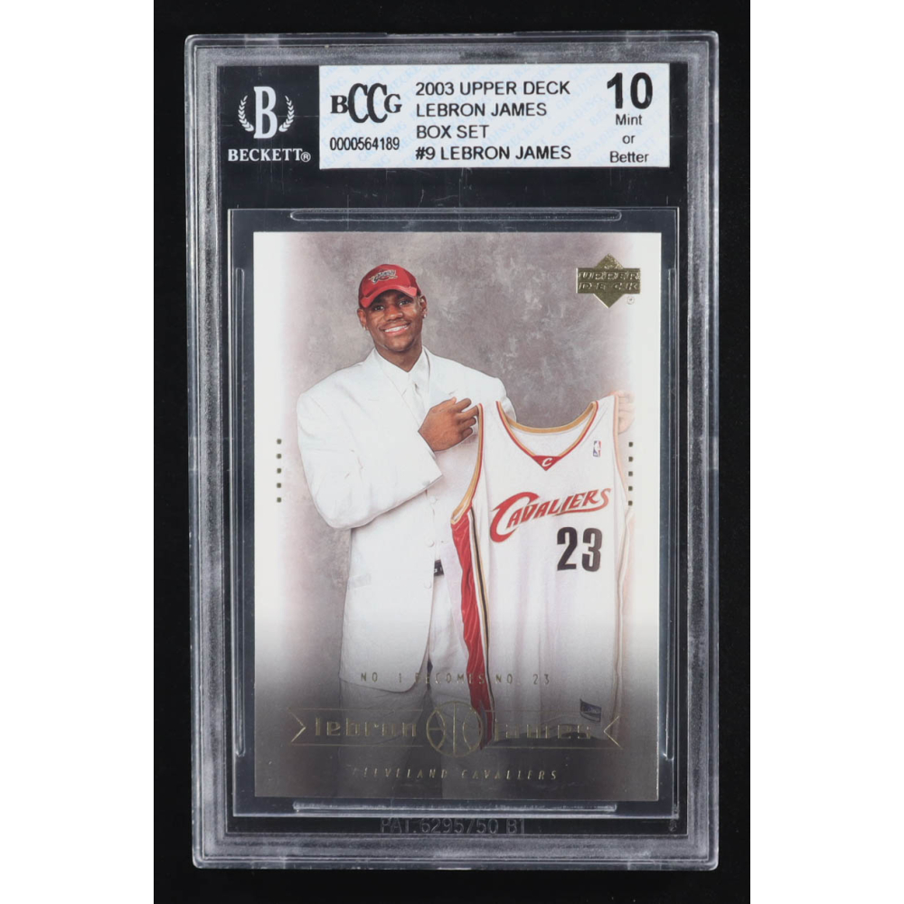 Lebron James 2003 Upper Deck Box Set #9 RC (BCCG 10) at PristineAuction.com