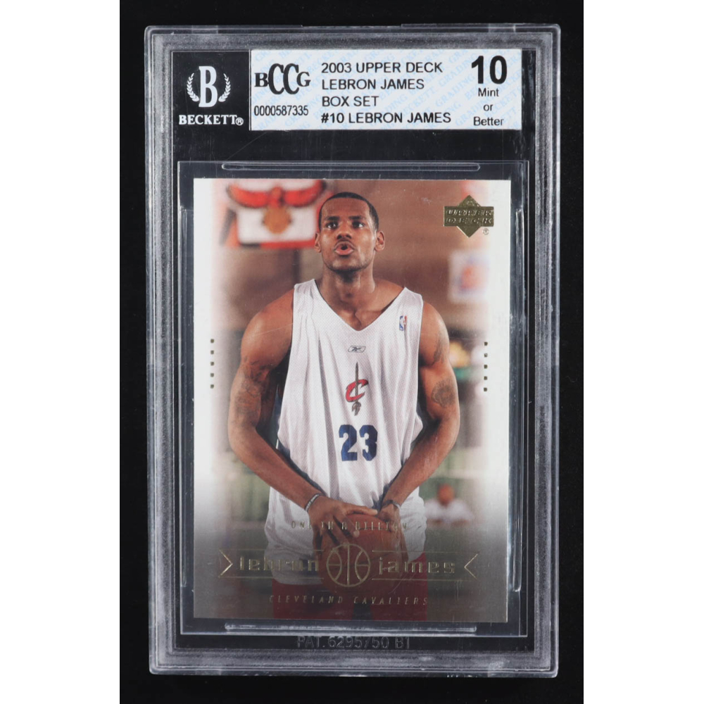 Lebron James 2003 Upper Deck Box Set #10 RC (BCCG 10) at PristineAuction.com