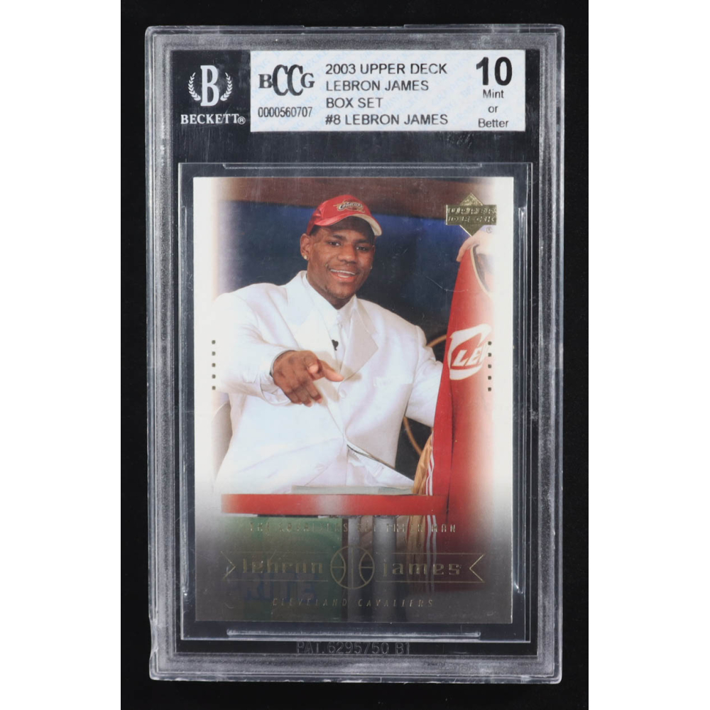 Lebron James 2003 Upper Deck Box Set #8 RC (BCCG 10) at PristineAuction.com