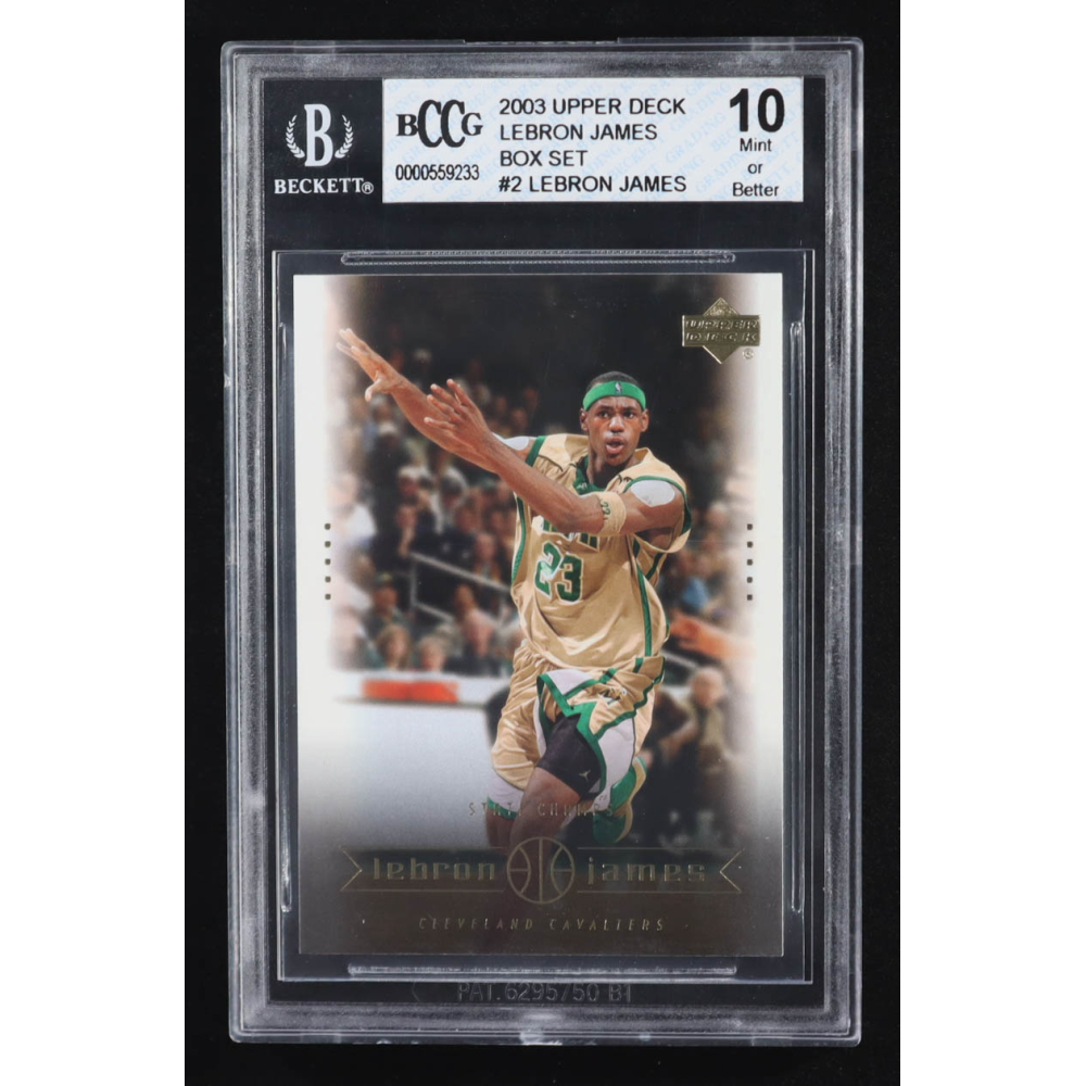 Lebron James 2003 Upper Deck Box Set #2 RC (BCCG 10) at PristineAuction.com