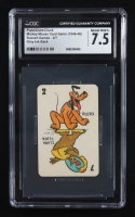 Pluto / Clara Cluck 1946-48 Russell Card Game Grey Ink Back (CGC 7.5) at PristineAuction.com