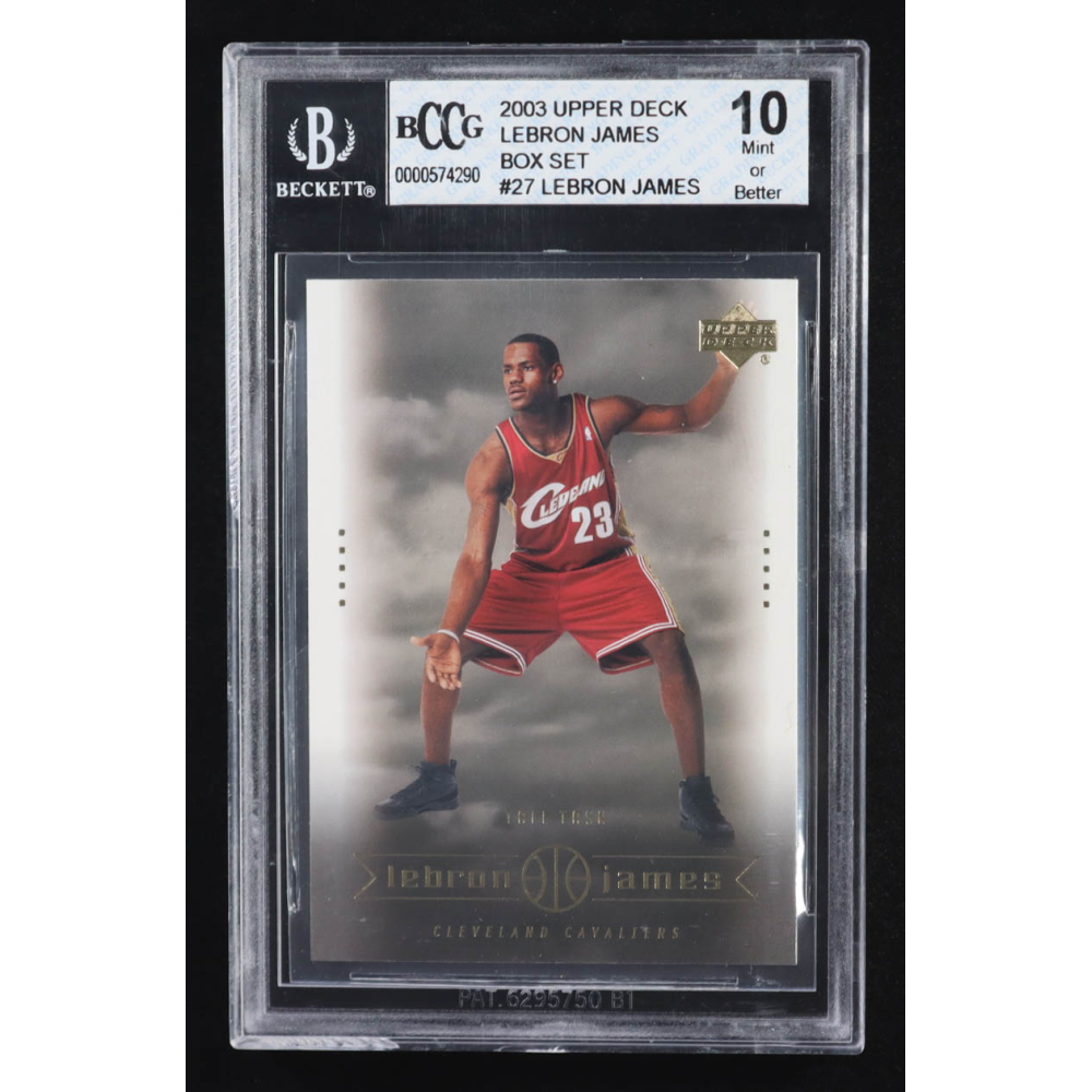 Lebron James 2003 Upper Deck Box Set #27 RC (BCCG 10) at PristineAuction.com