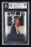 Lebron James 2003 Upper Deck Box Set #22 RC (BCCG 10) at PristineAuction.com