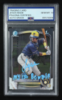 Jesus Made Signed 2025 Bowman Chrome Prospects #BCP50 RC Inscribed 'My First Bowman" (PSA | Auto Grade PSA 10) at PristineAuction.com