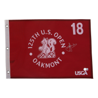 Cam Smith Signed 125th US Open Golf Pin Flag (Beckett) at PristineAuction.com