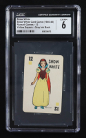 Snow White 1946-48 Russell Card Game Yellow Square Grey Ink Back (CGC 6) at PristineAuction.com
