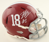 Zabien Brown Signed Alabama Crimson Tide Speed Mini Helmet (Beckett) at PristineAuction.com